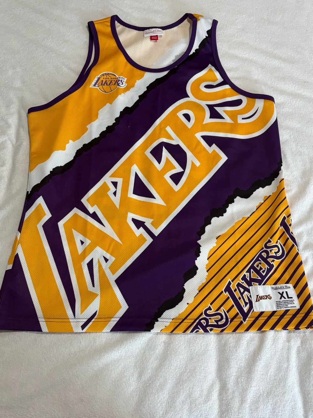 Mitchell & Ness Jumbotron 2.0 Sublimated Tank Jersey LA Lakers